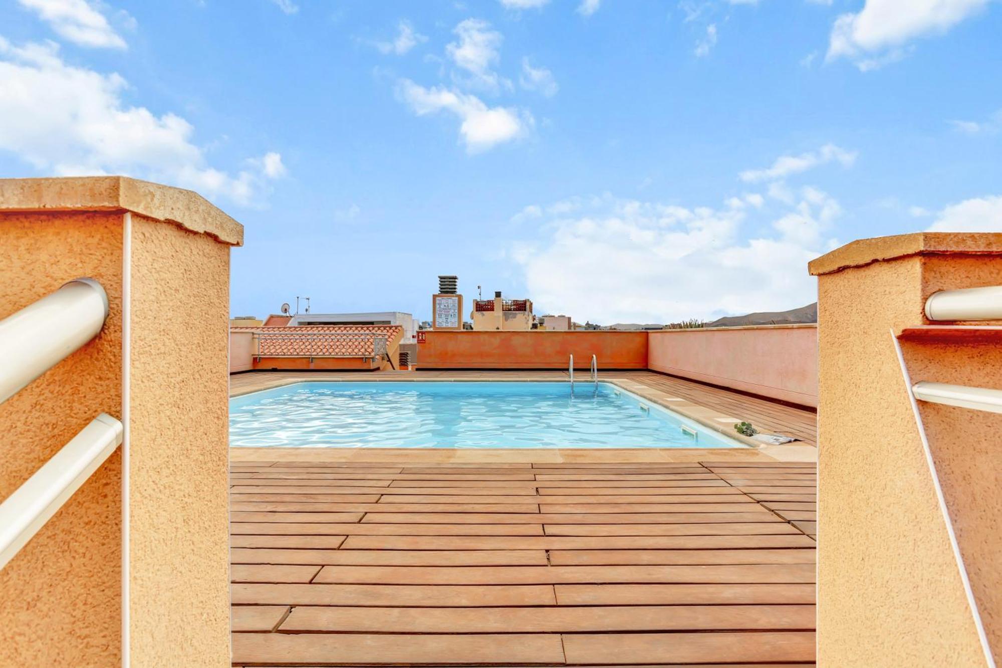 Corralejo Ancla Pool On Roof Top Apartment ภายนอก รูปภาพ